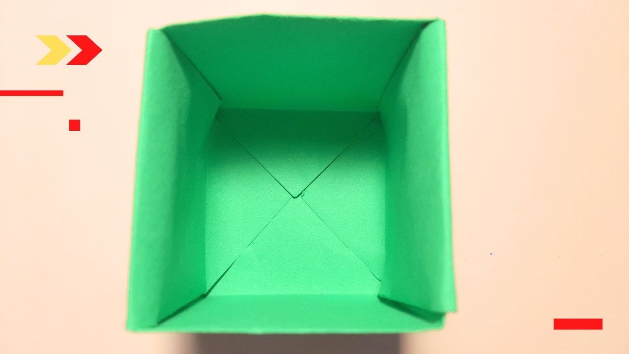 Wie man eine papierschachtel herstellt - Falten Sie die Papierbox einfach zusammen