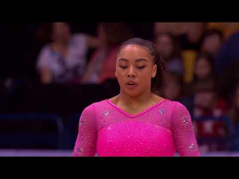 Margzetta Frazier - Floor Exercise - 2018 Birmingham World Cup