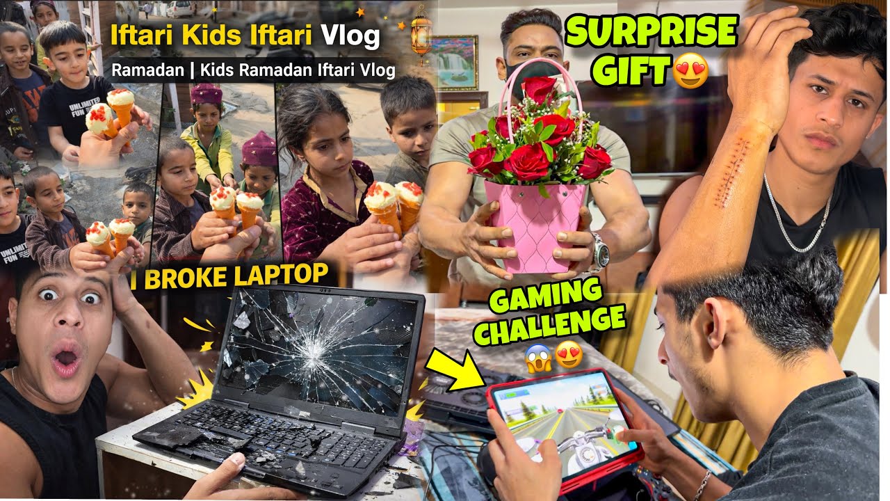 Kids iftari Ramadan Vlog😍❤️ before Time😂 | Gaming Challenge with Chota bhai @aalyanvlogs1299 