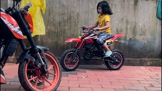 പരീക്ഷണ vlog 😂 #dirtbike #kidsbike