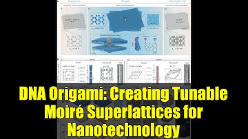 DNA Origami: Creating Tunable Moiré Superlattices for Nanotechnology