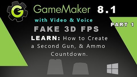 Game Maker 8.1: (Part 1) How to Create a Second Gun, & Ammo Countdown.