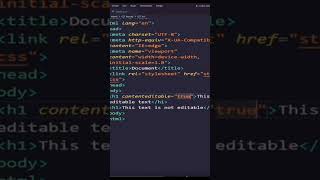 HTML5 New Features #shorts