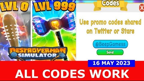 *ALL CODES WORK* Destroyerman Simulator! ROBLOX | 16 MAY 2023