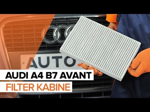 Kako zamenjati Filter kabine na AUDI A4 B7 AVANT  [VODIČ]