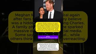 Meghan Markle’s Hidden Message to King Charles Royal Fans Are Divided!