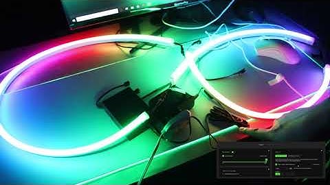 Razer Chroma Light Strip Set LED Lights Unboxing Demo
