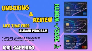 ICICI Sapphiro Credit Card || Life Time Free || Unbox || Review || #creditcard #icicisapphiro #icici