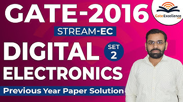 GATE Previous Years Paper Solution | GATE EC | GATE 2016 Set-2 | Digital Electronics