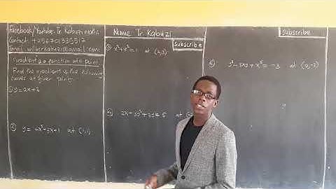 gradient of a curve using differentiation..........#africastruggle.