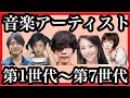 【音楽 第1世代から第7世代】