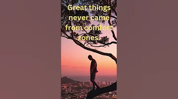 Great things never came from comfort zones... #shortsviral #psychology #quotes #motivation