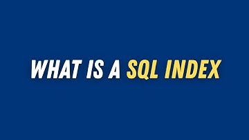 What is a sql index