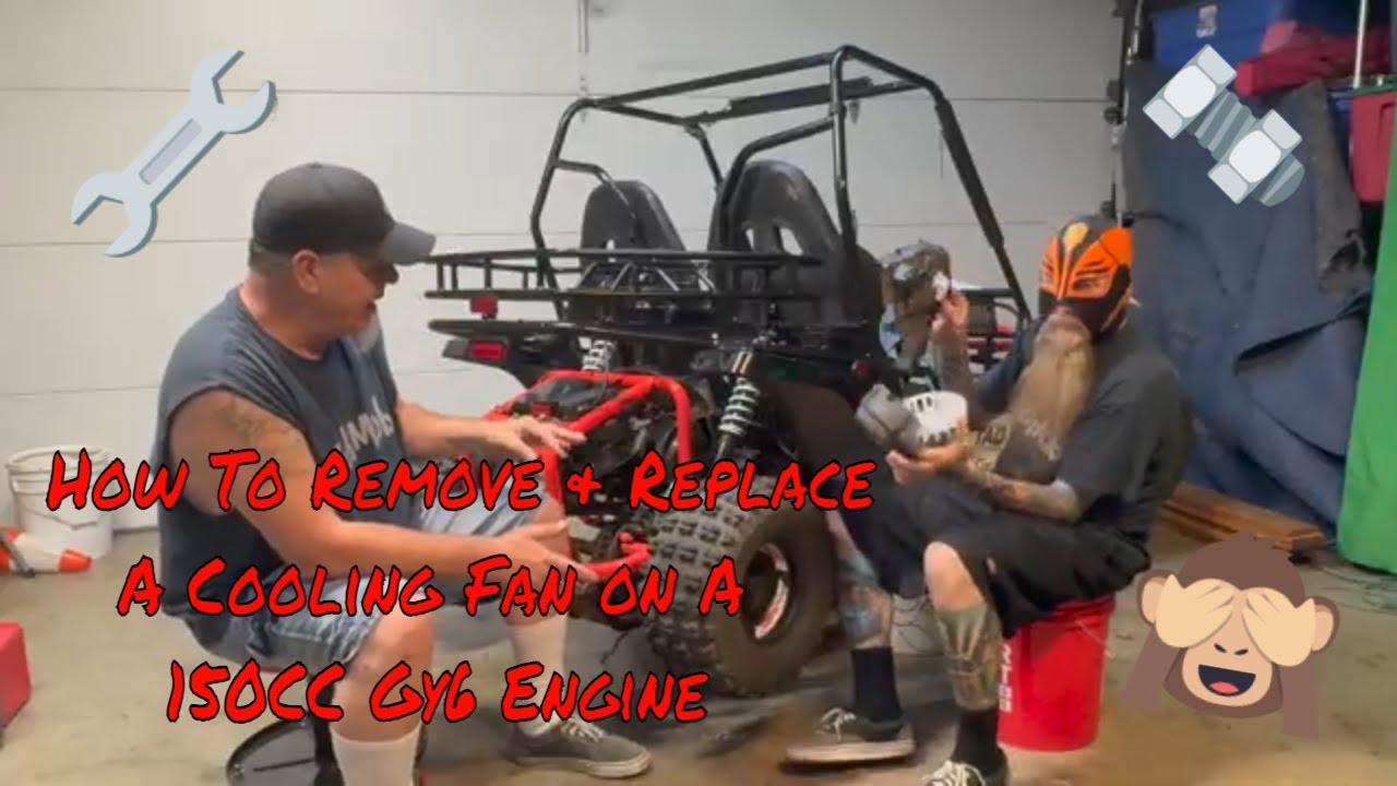Как заменить вентилятор охлаждения на двигателе GY6 объемом 150 куб. см