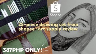 25-Piece Drawing Set from Shopee, Is it worth it? | Art Supply Review screenshot 1