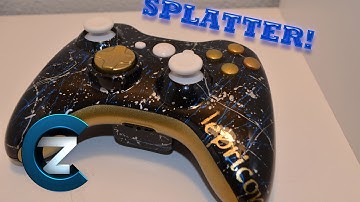 Custom Airbrushed/Splattered Xbox Controller | By Controller Zoo