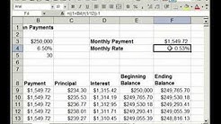 How to make a Fixed Rate Loan/Mortgage Calculator in Excel 