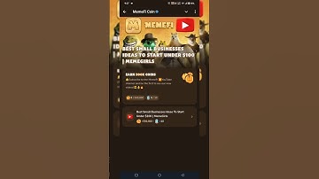 Best Small Business Ideas To Start Under 1000$ | Memefi Video Task Complete 💯✅