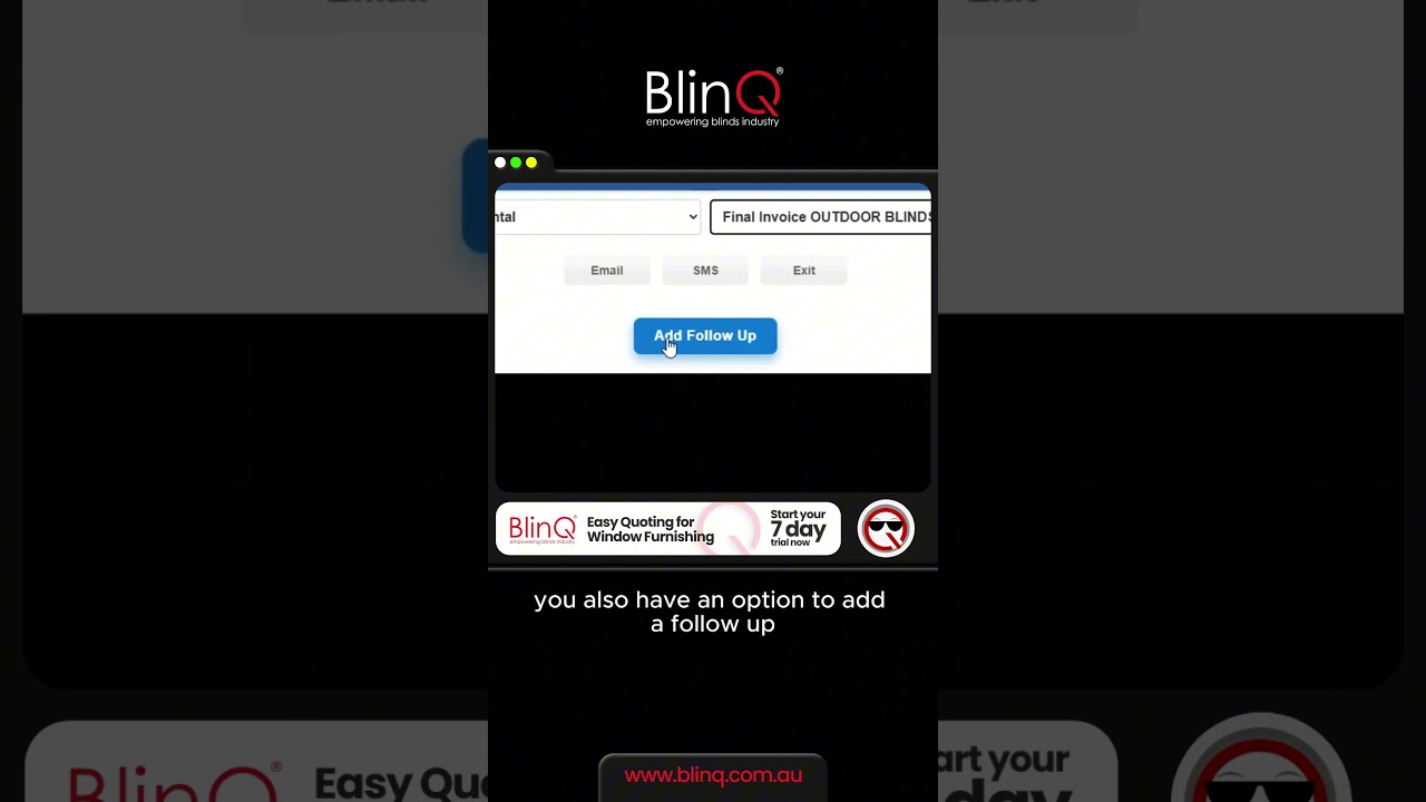 Automated Email & SMS Follow-Ups in BlinQ Software | Save Time