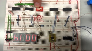 seven display segment test with i2c bus