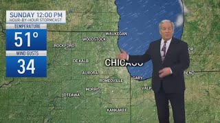 Chicago Weather: Gusty winds, significant temperature drop