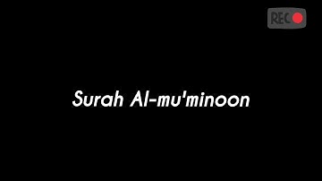 Idrees al Hashemi surah Al-mu'minoon || إدريس الهاشمي تلاوة خاشعة من سورة  المؤمنون
