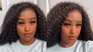How To Do A Natural Looking, NO Leaveout Crochet Curly Hair |  lulutress