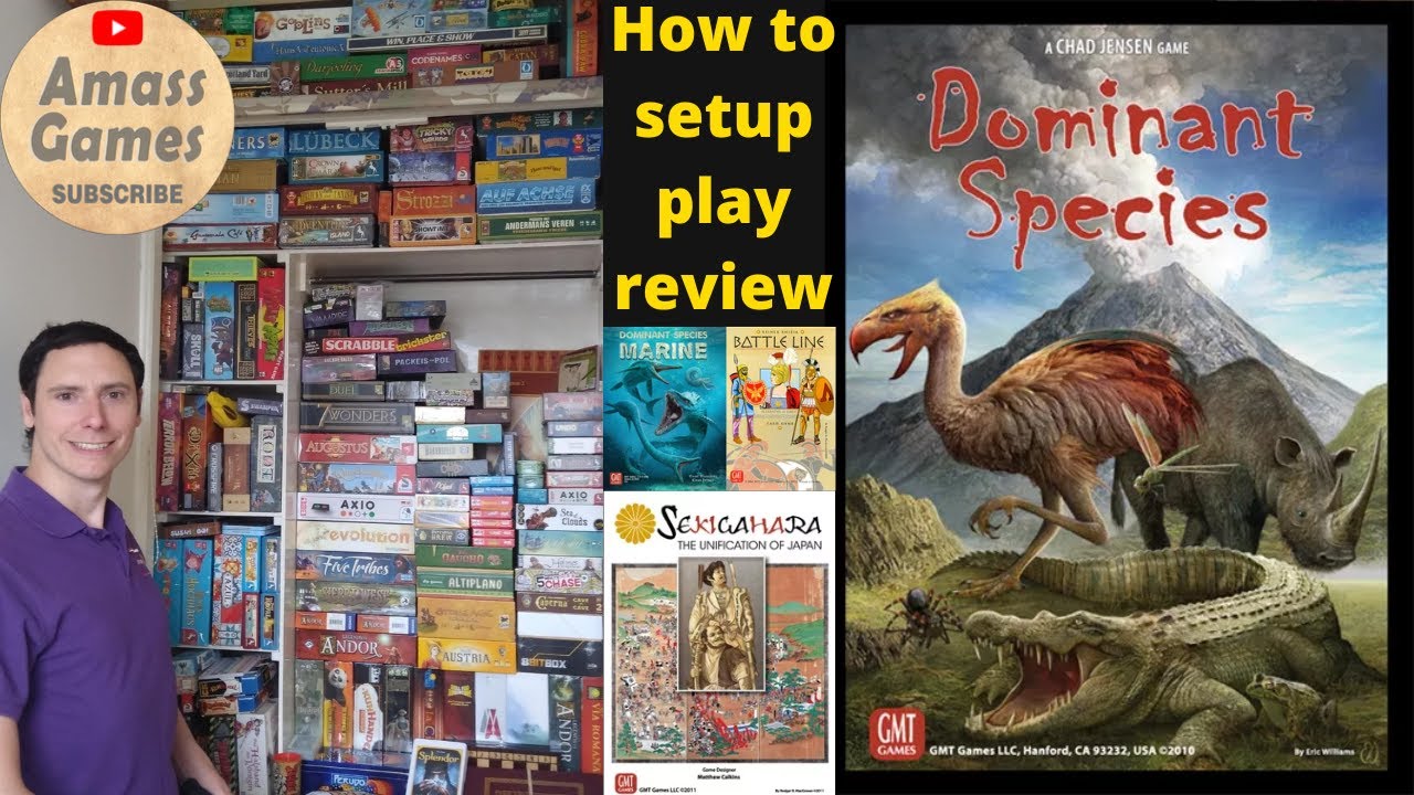How to play Dominant Species board game review second edition fourth printing 2021 GMT AmassGames