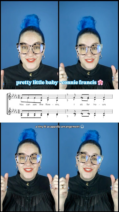 Pretty Little Baby by Connie Francis (a mini acappella arrangement) #acapella #prettylittlebaby