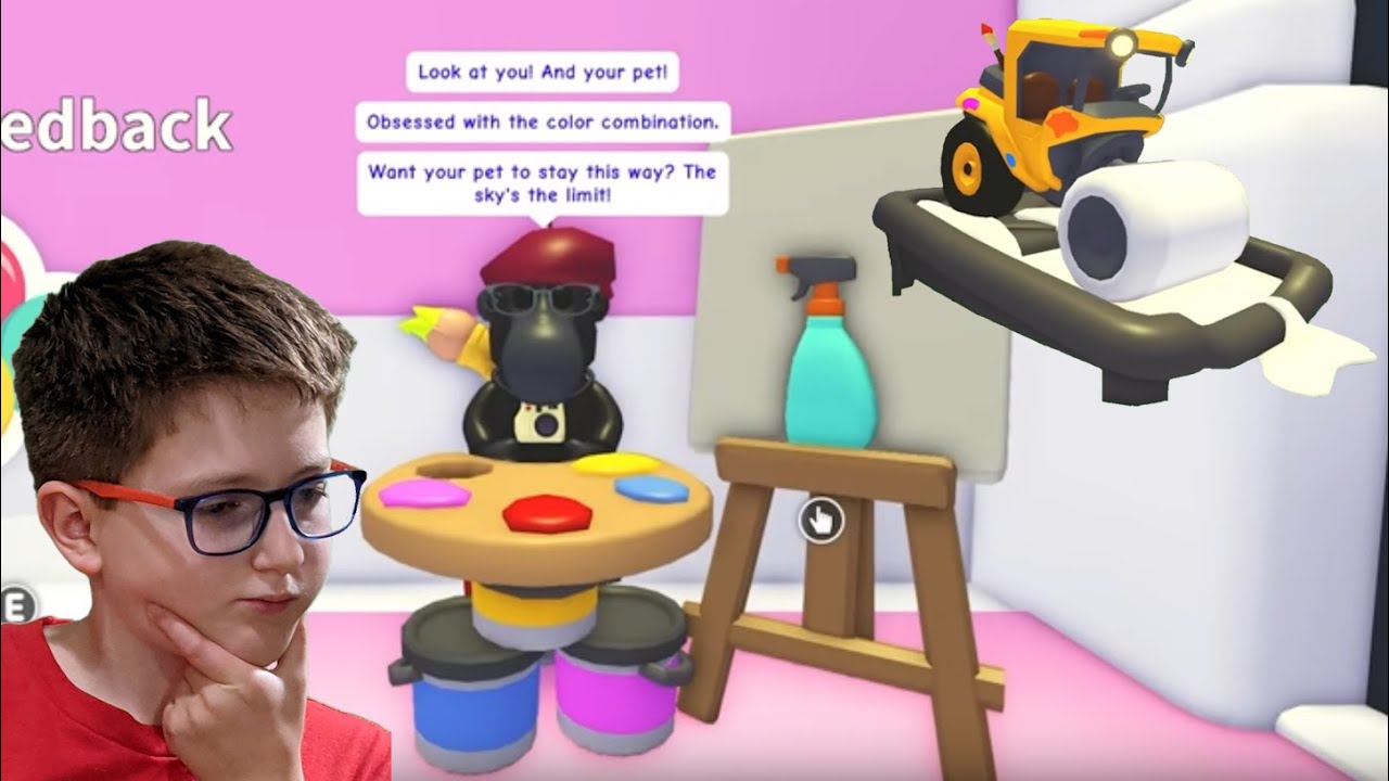 Adopt Me 🚚 Paint Roller Truck & 🎨 Paint Your Pets PERMANENTLY! YouTube