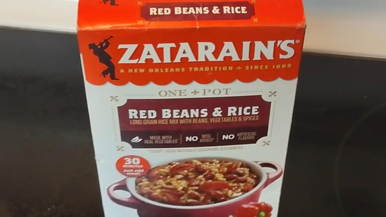 Making Zatarain's Red Beans and rice with Chicken added 