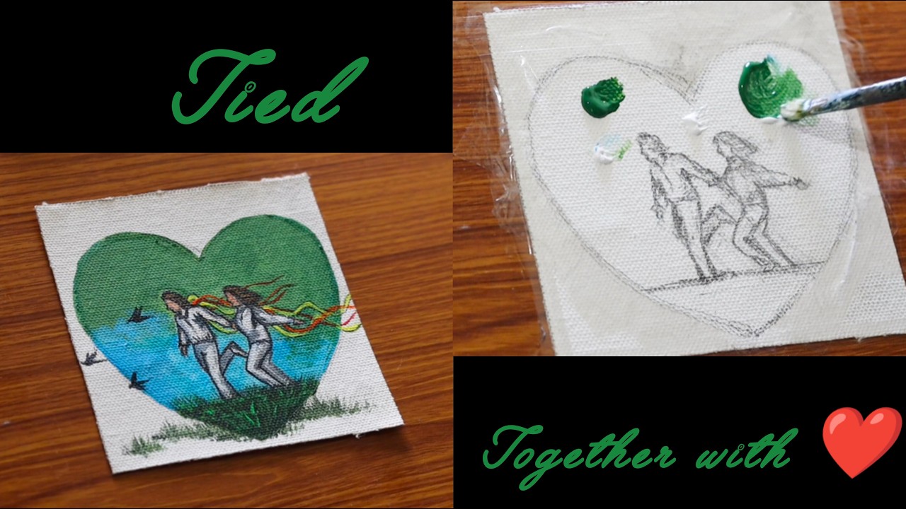 Love in motion|| How to draw a couple for beginners || easy couple art