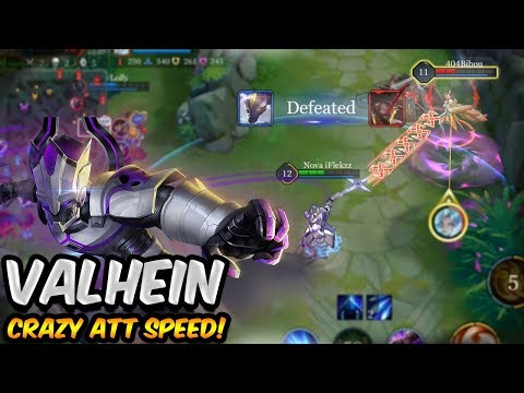 VALHEIN CRAZY ATTACK SPEED DESTROYING ENEMY | Arena of Valor @iFlekzz