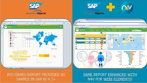 Need4Viz  - Webi with and Without N4V