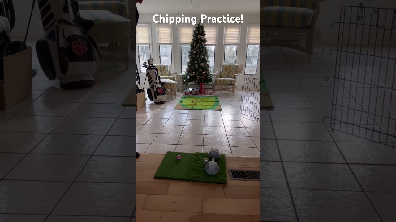 Chipping practice on chip and stick! 