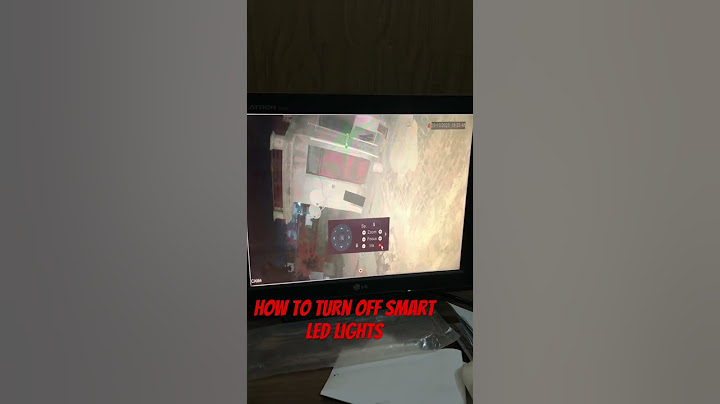 How to turn off smart led lights of cctv camera