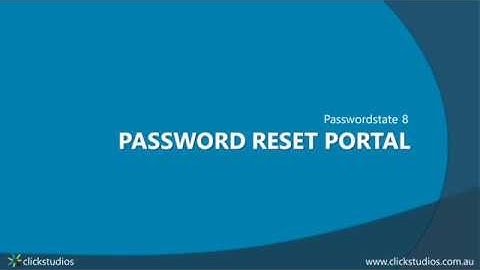 Passwordstate - Password Reset Portal Demo