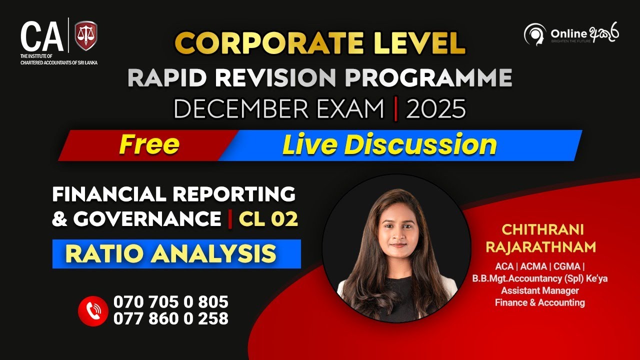 𝐂𝐨𝐫𝐩𝐨𝐫𝐚𝐭𝐞 𝐋𝐞𝐯𝐞𝐥 - 𝐂𝐋𝟐 -𝐑𝐚𝐭𝐢𝐨𝐧 𝐀𝐧𝐚𝐥𝐲𝐬𝐢𝐬 𝐑𝐞𝐯𝐢𝐬𝐢𝐨𝐧 𝐒𝐞𝐬𝐬𝐢𝐨𝐧  - 𝐌𝐨𝐫𝐞 𝐈𝐧𝐟𝐨 𝐃𝐞𝐬𝐜𝐫𝐢𝐩𝐭𝐢𝐨𝐧 👇