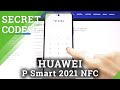 Secret Codes in HUAWEI P Smart 2021 NFC – Test Menu / Calendar Storage / IMEI Number