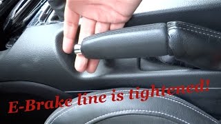 HOW TO ADJUST E-BRAKE/PARKING BRAKE/HANDBRAKE 2015-2018 MUSTANG S550!