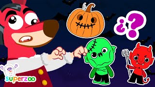 NEW! 🧛 Learn the colors by painting Halloween stuff | Superzoo