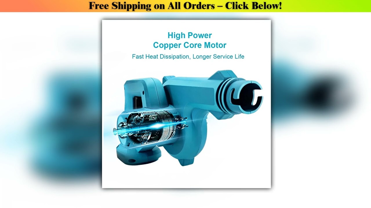 2 In 1 Electric Air Blower Garden Cordless Vacuum Cleaner Dust Computer Collector Handheld Power