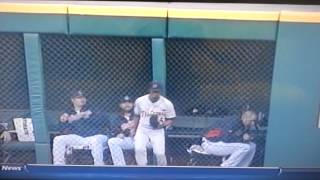 Austin Jackson ROBS Indians of a Homerun. Amazing catch!