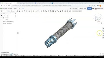 Onshape Light saber Exploded view
