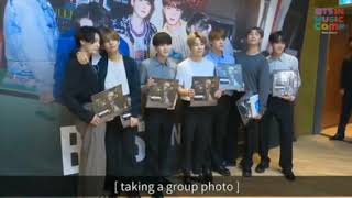 BTS taking group photos after their interview on MBC radio show Bae Chulsoo's Music Camp -200914 screenshot 2
