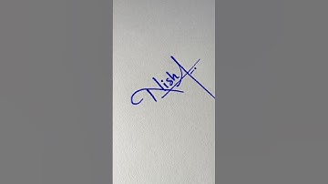 NISHA name ✨#shortaday #signature #shorts