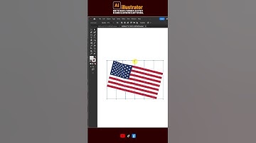 How to Create a Waving Flag Effect in Adobe #illustrator  | Easy Tutorial 🎨🚩✨