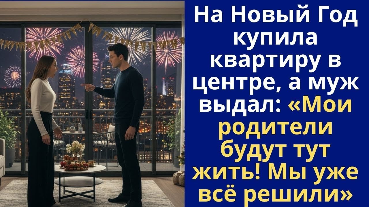На Новый Год купила квартиру в центре, а муж выдал_ «Мои родители будут тут жить! Мы уже всё решили»