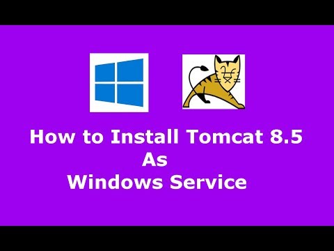 How to install Apache Tomcat 8.5.16 as Windows service and Uninstall