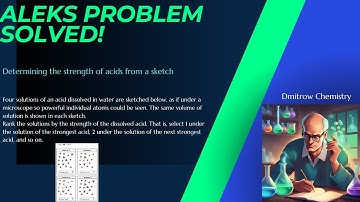 ALEKS: Determining the strength of acids from a sketch.